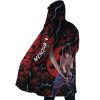 Trippy Sasuke Uchiha Naruto AOP Hooded Cloak Coat SIDE Mockup - Naruto Merch Shop