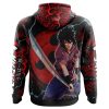 Trippy Sasuke Uchiha Naruto AOP Hoodie 3D BACK Mockup - Naruto Merch Shop