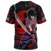 Trippy Sasuke Uchiha Naruto T Shirt 3D BACK Mockup - Naruto Merch Shop