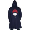 Uchiha Clan Sharingan Naruto AOP Hooded Cloak Coat BACK Mockup - Naruto Merch Shop