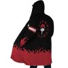 Uchiha Clan AOP Hooded Cloak Coat SIDE Mockup - Naruto Merch Shop