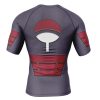 Uchiha Madara Naruto Rashguards Short Sleeve BACK Mockup - Naruto Merch Shop