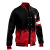 Uchiha Symbol Naruto Varsity Jacket F LEFT Mockup - Naruto Merch Shop