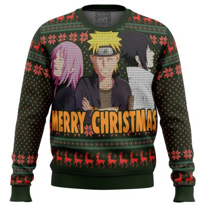 Ugly Christmas Sweater front 58 - Naruto Merch Shop