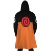 Uzumaki Naruto AOP Hooded Cloak Coat BACK Mockup - Naruto Merch Shop