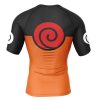 Uzumaki Shipuuden Naruto Rashguards Short Sleeve BACK Mockup - Naruto Merch Shop