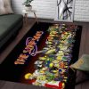 naruto as the simpsons area rug - Naruto Merch Shop