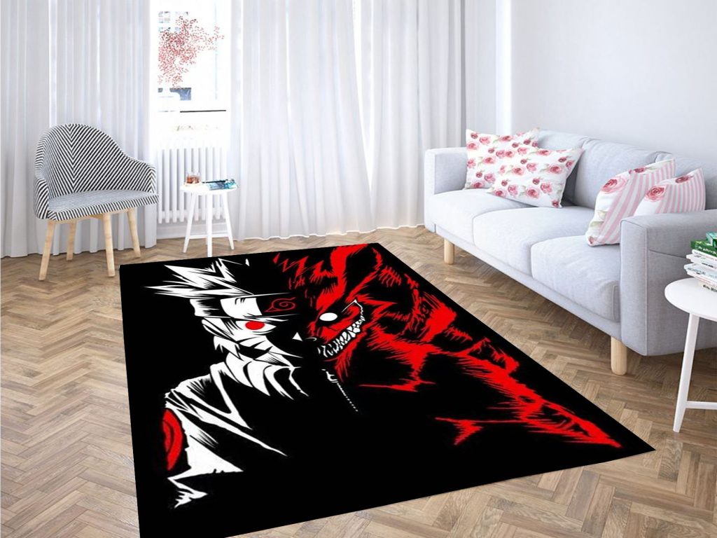 naruto two face carpet rug - Naruto Merch Shop