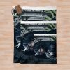 Anime Naruto Characters (Hinata) With Elden Ring Aesthetic Throw Blanket Official Naruto Merch