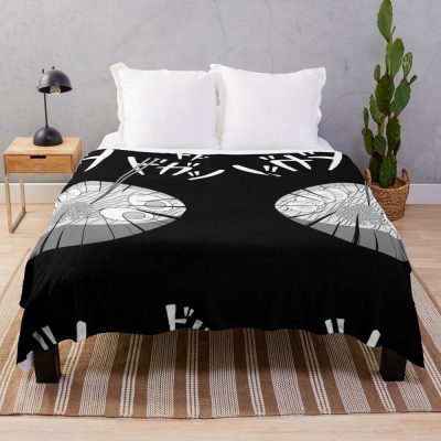 Ramen Black White Japan Naruto Throw Blanket Official Naruto Merch