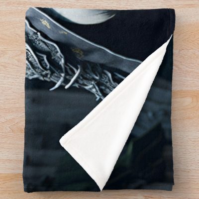 Anime Naruto Characters (Hinata) With Elden Ring Aesthetic Throw Blanket Official Naruto Merch
