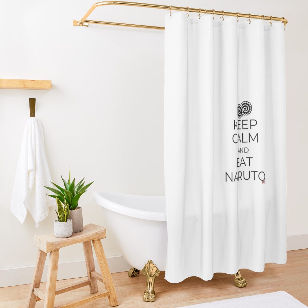 Keep Calm And Eat Naruto Shower Curtain Official Naruto Merch