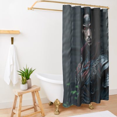 Anime Naruto Characters (Itachi) With Elden Ring Aesthetic Shower Curtain Official Naruto Merch