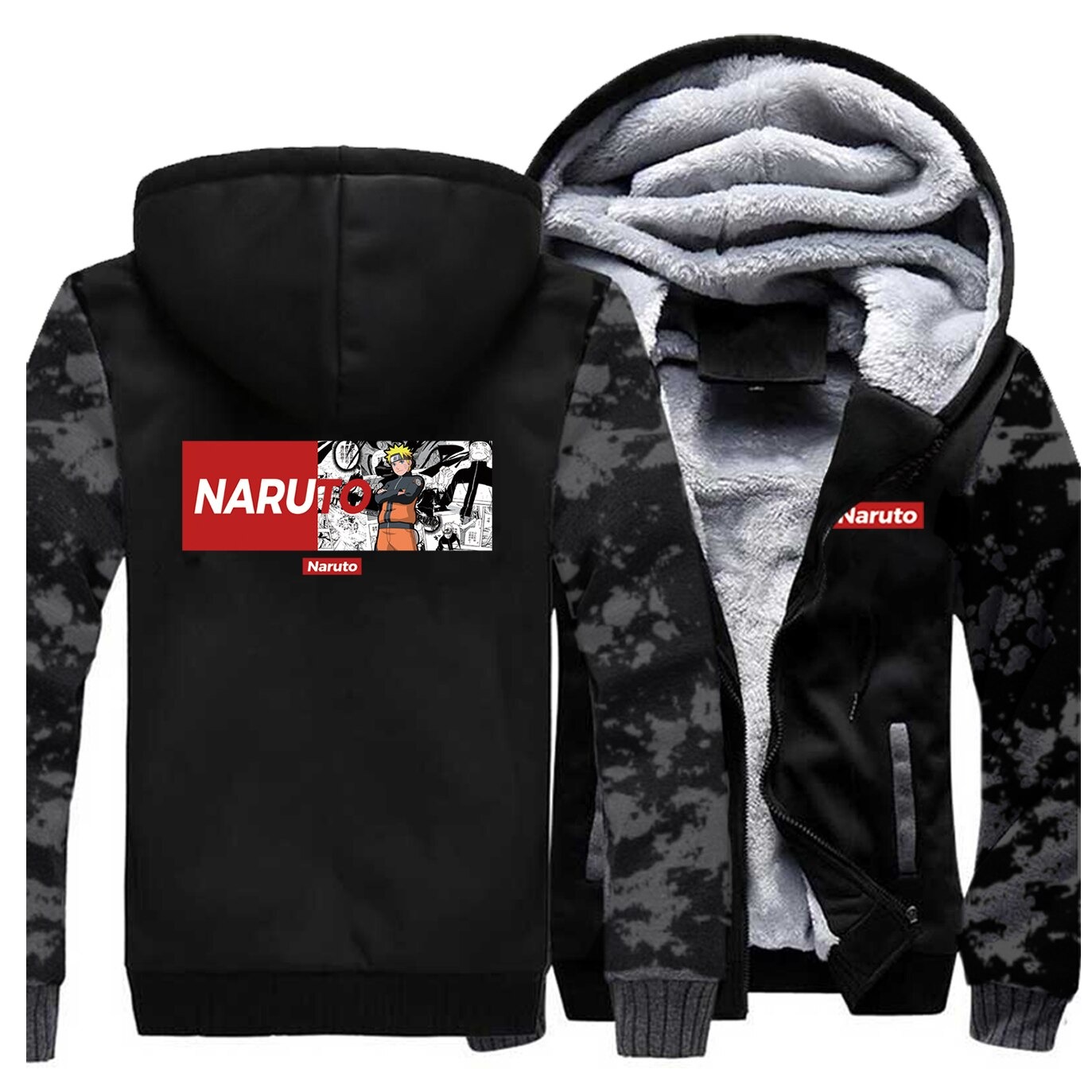 Uzumaki Naruto Winter Jacket - Naruto Merch Shop