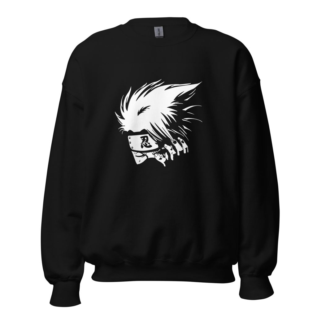 unisex crew neck sweatshirt black front 6385c637c3543 - Naruto Merch Shop