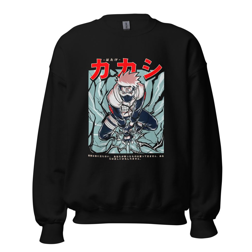 unisex crew neck sweatshirt black front 6388051305c01 - Naruto Merch Shop