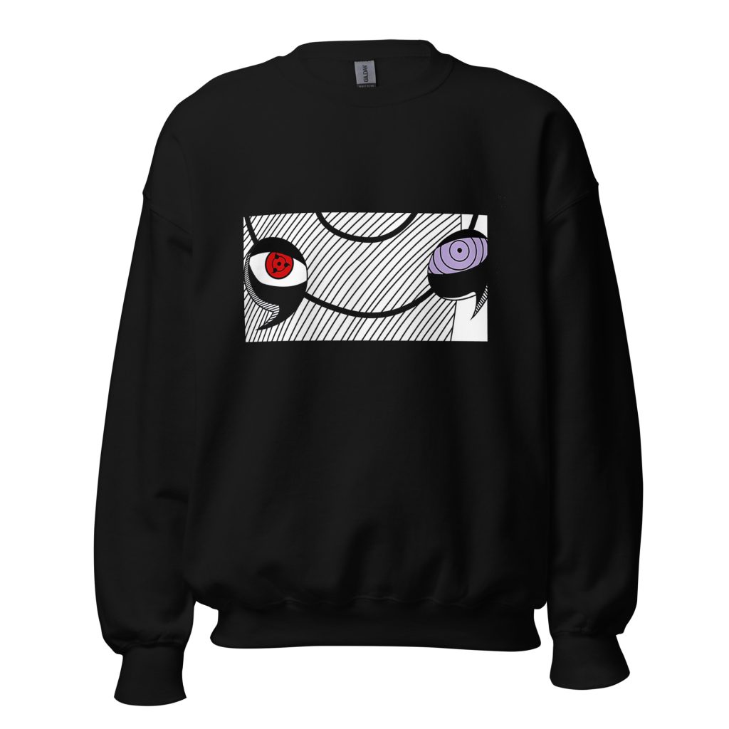 unisex crew neck sweatshirt black front 638846319474e - Naruto Merch Shop