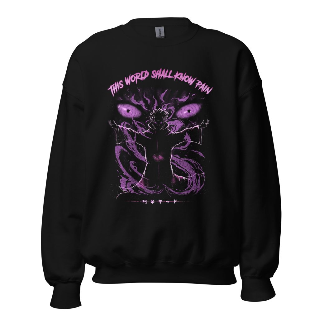 unisex crew neck sweatshirt black front 63884bc191d8a - Naruto Merch Shop