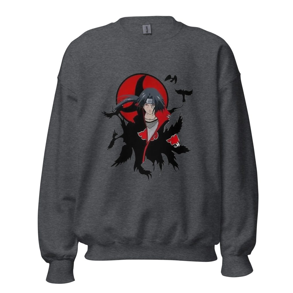 unisex crew neck sweatshirt dark heather front 63871fca50901 - Naruto Merch Shop