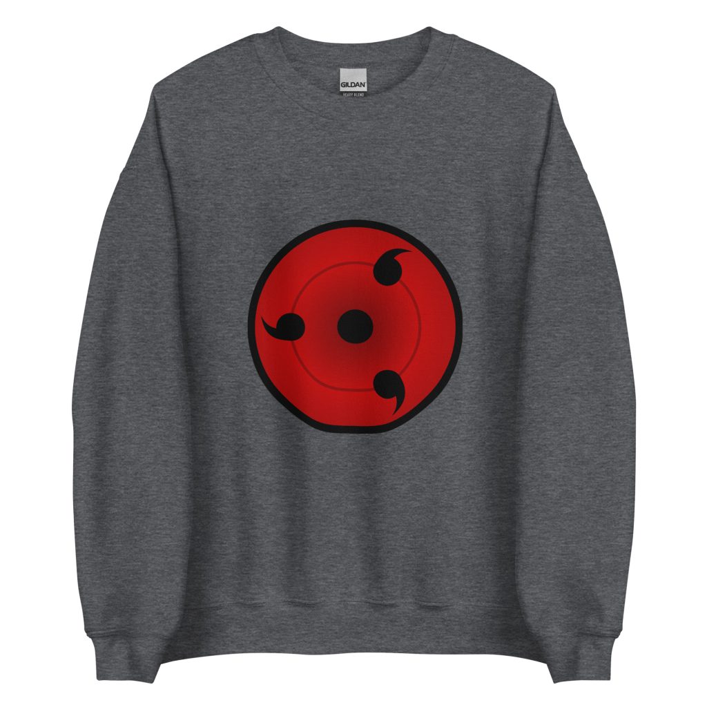 unisex crew neck sweatshirt dark heather front 63a154e05f130 - Naruto Merch Shop