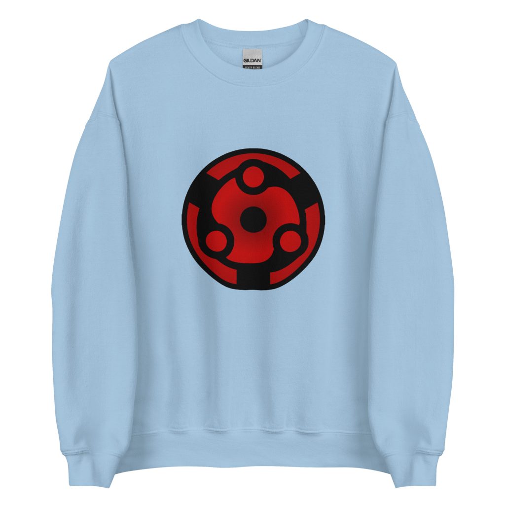 unisex crew neck sweatshirt light blue front 63a12bb081618 - Naruto Merch Shop