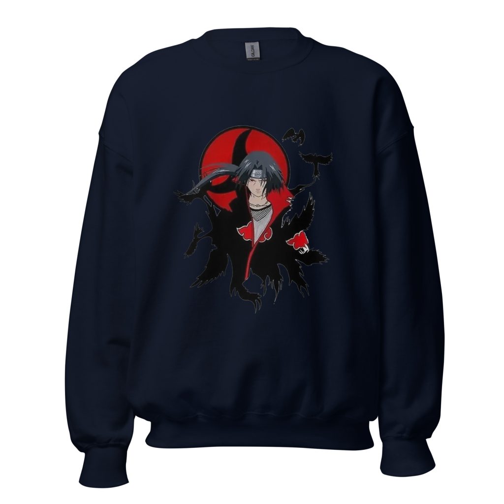 unisex crew neck sweatshirt navy front 63871fca50068 - Naruto Merch Shop