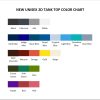 tank top color chart - Naruto Merch Shop